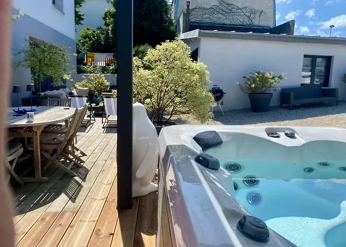 La Clef Decamp Donvillaise 15 Pers Jacuzzi, 8 Min A Pied Feriehus Donville-les-Bains